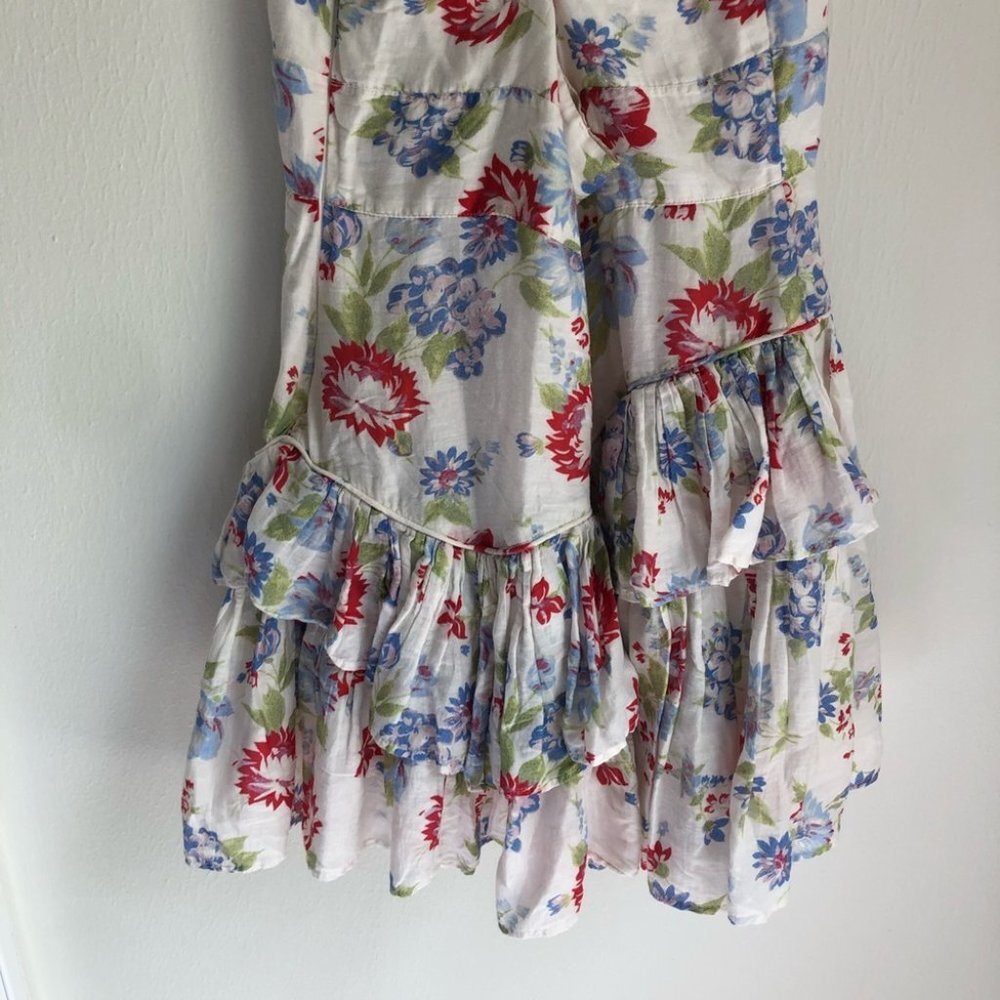 LoveShackFancy size 10 Marion Ruffled Floral Print Mini Dress - Picture 10 of 10